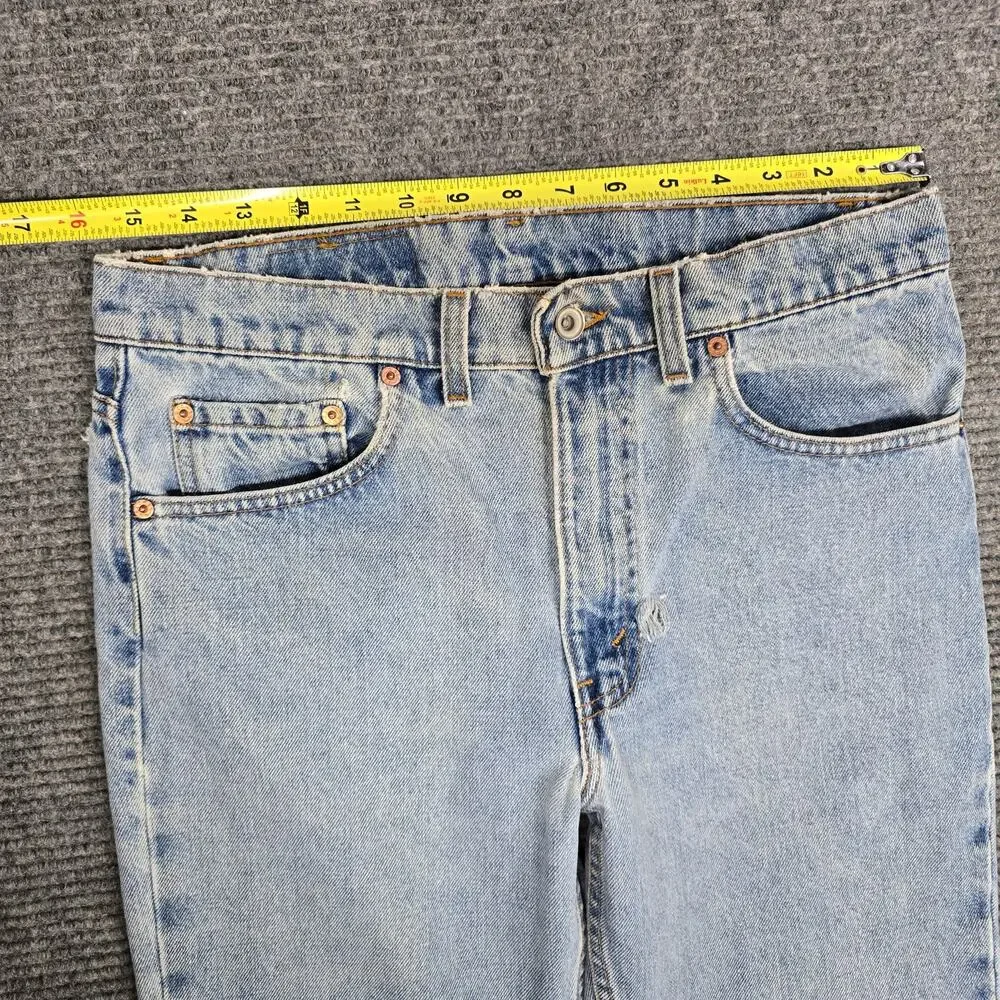 VTG Levi’s 512 Jeans Mens 33x32 USA Made Light Wash Slim Tapered 31x31